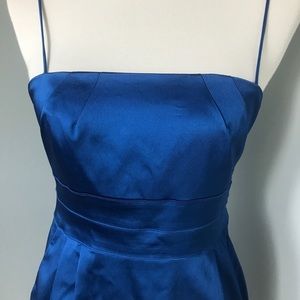 Democracy Blue Satin Dress